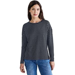 Street One Dames A319134 shirt met lange mouwen, deep blue, 46, blauw (deep blue), 46