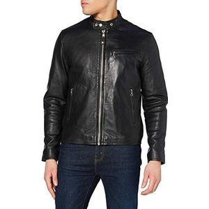 Schott Nyc Herenjas met blouson, zwart (black/black), XXL