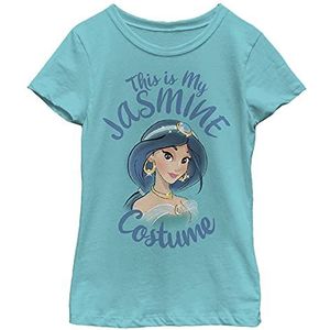 Disney Princess Jasmine kostuum voor meisjes, Solid Crew, tahiti blue, maat XS, Tahiti Blue, XS, Tahiti blauw, XS, Tahiti blauw, XS