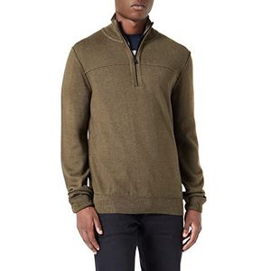 BOSS Heren Knitwear Knitted_Sweater, Dark Green, L