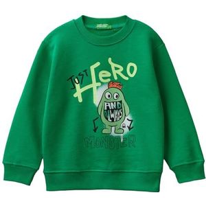 United Colors of Benetton Jongens Maglia G/C M/L 3fwyg10fn sweatshirt met capuchon, Verde, UK, Verde, L