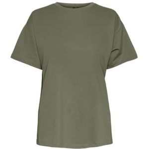 PIECES Dames Pcskylar Ss Oversized Tee Noos T-shirt, diep lichen green, M