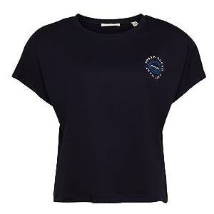 edc by ESPRIT Dames 053CC1K319 T-shirt, 400/NAVY, XXS, 400/marineblauw, XXS