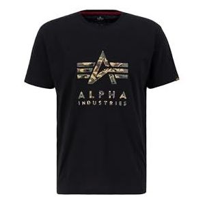 Alpha Industries - Shirt - T-Shirt - Zwart - Katoen - Regular Fit