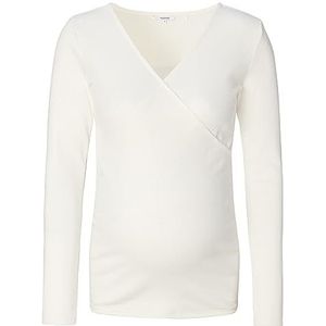 Noppies Dames Sara Nursing Rib Top Ls T-shirt, Cream - N148, M