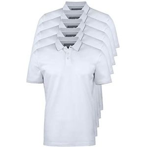 James Harvest Greenville Regular poloshirt voor heren, Kleur: wit, 3XL