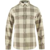 FJALLRAVEN 86999-021-113 Övik Heavy Flannel Shirt W T-Shirt Dames Fog-Chalk White Maat L, Fog-krijt Wit, L