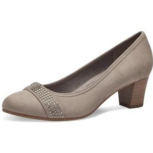 Jana Pumps voor dames, veganistisch met glitterdetails, lichtgrijs, 40 EU Breed