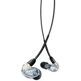 Shure AONIC 215 bedraad geluid dat oordopjes isoleren, helder geluid, enkele driver, beveiligde in -ear fit, afneembare kabel, duurzame kwaliteit, compatibel met Apple & Android -apparaten - Clear