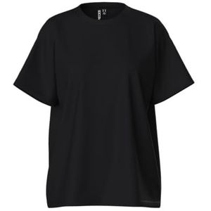 PIECES Pcskylar Ss Oversized Tee Noos T-shirt voor dames, zwart, L