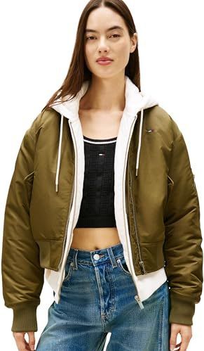 Tommy Jeans Tussenjas 'ESSENTIAL'  olijfgroen