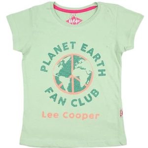 Lee Cooper Maglietta Ragazza T-shirt met korte mouwen voor meisjes, groen, 8 Jaar