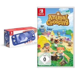 Nintendo Switch Lite Console - Blauw & Animal Crossing: New Horizons