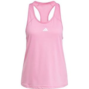adidas Dames Train Essentials Minimal Branding Racerback Tank Top, pink fusion/white, XS