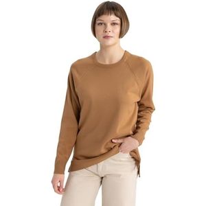 DeFacto Gebreide damesmode - stijlvolle gebreide trui blouses & tunieken voor dames - keuze aan truien - fijn gebreide truien en truien, bruin, S