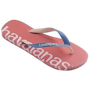 Havaianas Top Logomania Hightech Slippers, Roze Porselein, 38 EU