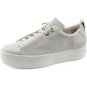 Paul Green Dames SUPER Soft Pauls | lage sneakers voor dames | lage schoenen | plateauzool | elastiek, lichtbeige 06x, 40 EU