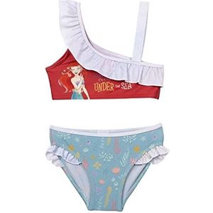 Kleine Zeemeermin Bikini voor Meisjes - Multicolour - Maat 3 Jaar - Sneldrogende Stof - Bikini met Elastische Tailleband - Kleine Zeemeermin Print met Zin - Origineel Product Ontworpen in Spanje