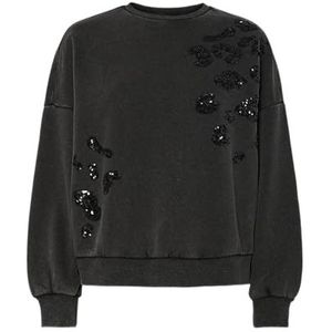PIECES - PCMIE - Sweatshirt - Zwart - Losse Pasvorm