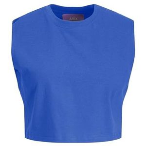 Jack & Jones Jxalvira Slim Sl Crop Every Tee JRS Sn Tanktop voor dames, Blue Iolite., S