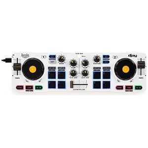 Hercules DJControl Mix – Bluetooth Wireless DJ Controller for Smartphones – 2 Decks