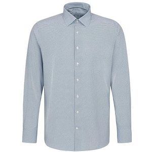 bugatti Vrijetijdshemd voor heren, 1:1 mouw, blauw, XXL