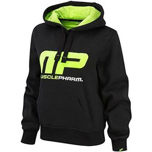 Musclepharm Vrouwen Overhead Hooded Sweat Shirt Hooded Sweat Shirt X-Small Zwart/Lime Groen