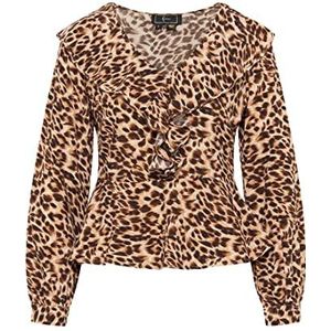 NALLY Damesblouse 19520109-NA02, bruin, M, bruin, M