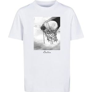 Mister Tee Kids Ballin 23 Tee T-shirt met print op de voorkant voor jongens, katoen, maten 110/116-158/164, wit, 158