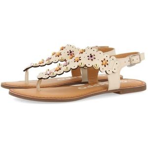 GIOSEPPO - PRELOJ - Platte Damessandalen - Off-white - Ivoor