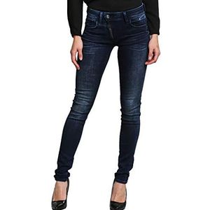 G-STAR RAW Lynn Zip Mid Waist Skinny Jeans voor dames, blauw (Dk Aged 6549-89), 26W x 32L