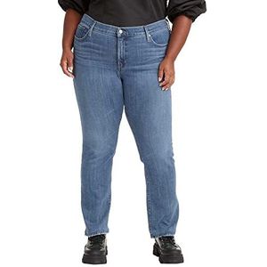 Levi's Dames Size Jeans, 314 Pl Shaping Straight Lapis Gem Plus, 24