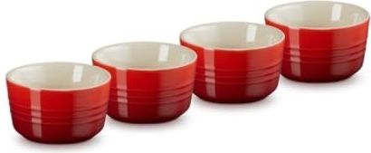 Aardewerken Schaaltje Le Creuset Kersenrood (4-delig)