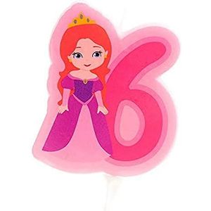 Dekora - 345265 Kaars prinses | verjaardagskaars 2D prinses voor kindertaart - nummer 5