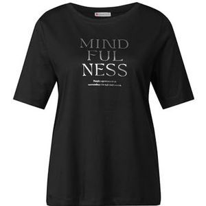 Street One - Dames Shirt - Zwart - Zacht Katoen-Modalmix