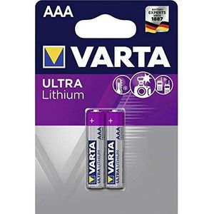 VARTA Lithium AAA Micro LR03 Batterijen (verpakking met 2 stuks) - ideaal voor digitale camera speelgoed GPS-apparaten sport- en outdoor-toepassingen