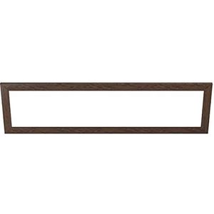 EGLO Decoratief houten frame, accessoire voor LED-paneel Salobrena 120 x 30 cm, rechthoekig frame van donker bruin hout