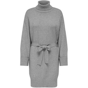 Onlmonica - Midi-jurk - Gebreide Jurk - Rolkraag - Lange Mouwen