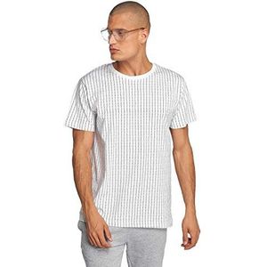 Mister Tee Heren T-Shirt ""Fuckyou Tee"", shirt met fijne naaldstrepen-tekstprint, 5 kleuren, maten XS tot 5XL, wit, 3XL