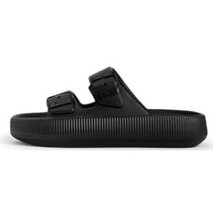 FILA - Gezondheidsslippers - Zwart - Kunststof - Dubbele Riem