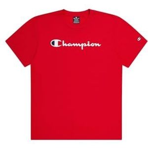 Champion Legacy Icons S/S Crewneck T-shirt, rood, M heren SS24, Rood, M