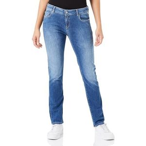 Replay Faaby Slim fit jeans voor dames, 009, medium blue., 24W x 28L