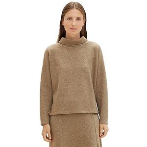 TOM TAILOR Sweatshirt voor dames, 33962 - Doeskin Melange, XL