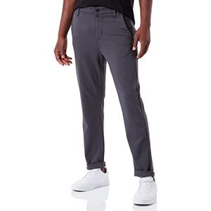 7 For All Mankind Heren TRAVEL Chino Double Knit Pants, Grijs, Regular