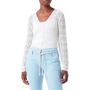 PIECES PCVAYA LS gebreide cardigan voor dames, cloud dancer, S