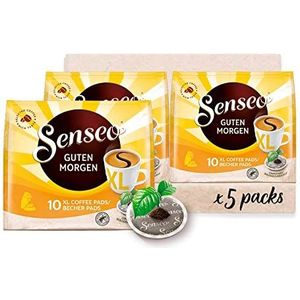 Senseo ® Pads Guten Morgen XL - Koffie RA-gecertificeerd - 5 verpakkingen x 10 bekerpads
