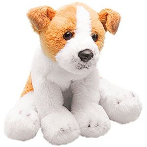 Pluche Knuffel Dieren Jack Russel Hond 13 cm - Speelgoed Knuffelbeesten - Honden Soorten