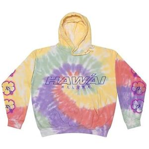 Maluma Unisex Hawaí Tie Dye Hoodie Hooded Sweatshirt, Medium, Tie-kleurstof, M