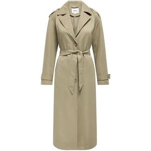 ONLY Onlline X-Long Cc OTW Trenchcoat voor dames, Humus, XS