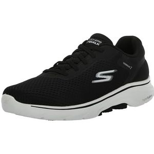 Skechers Heren GO Walk 7 Sneakers, Zwart Textiel/Synthetisch, 8 UK, Zwart Textiel Synthetisch, 42 EU